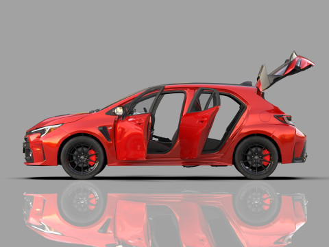 Toyota GR Corolla 2022 HQ interior Model 3D