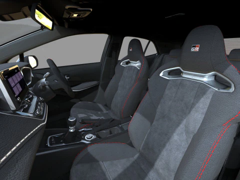 Toyota GR Corolla 2022 HQ interior 3D Model