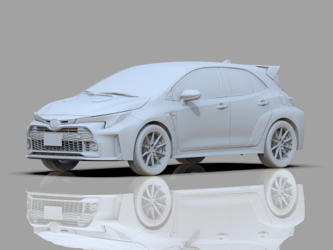 Toyota GR Corolla 2022 HQ interior Model 3D