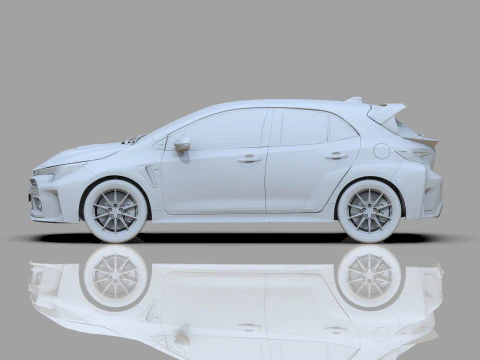 Toyota GR Corolla 2022 HQ interior 3D Model