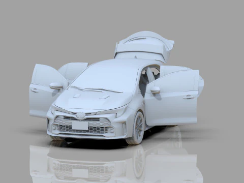 Toyota GR Corolla 2022 HQ interior 3D Model