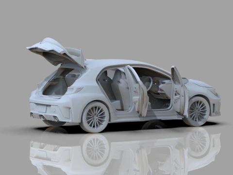 Toyota GR Corolla 2022 HQ interior 3D Model