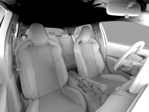 Toyota GR Corolla 2022 HQ interior 3D Model