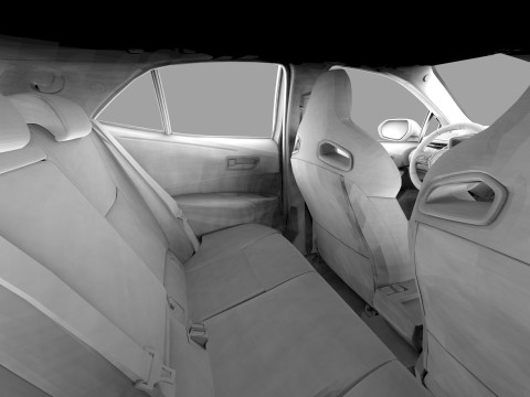 Toyota GR Corolla 2022 HQ interior Model 3D