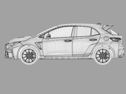 Toyota GR Corolla 2022 HQ interior Model 3D