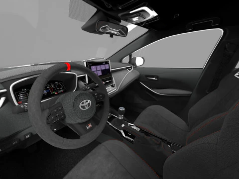 Toyota GR Corolla 2022 HQ interior 3D Model