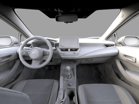 Toyota GR Corolla 2022 HQ interior 3D Model