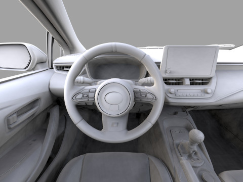 Toyota GR Corolla 2022 HQ interior Model 3D