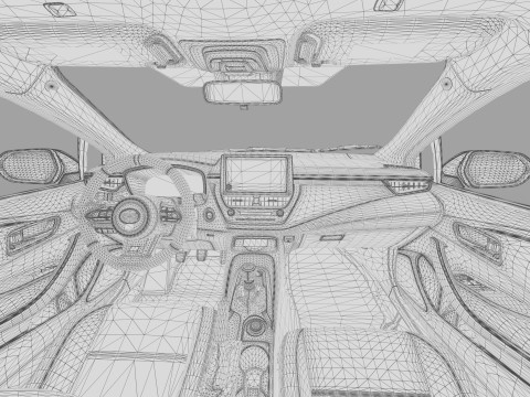 Toyota GR Corolla 2022 HQ interior Model 3D