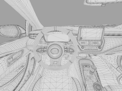 Toyota GR Corolla 2022 HQ interior 3D Model