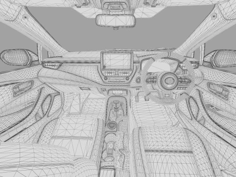 Toyota GR Corolla 2022 HQ interior 3D Model