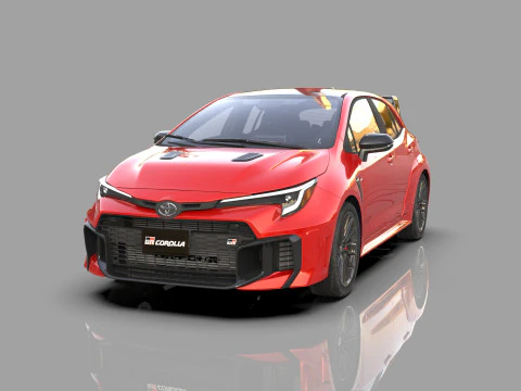 丰田 GR 卡罗拉 2024 HQ 内饰 3D 模型