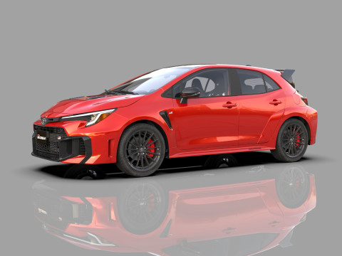Toyota GR Corolla 2024 HQ interior 3D Model