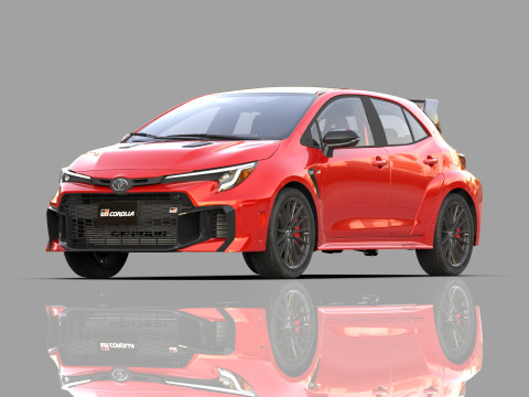 Toyota GR Corolla 2024 HQ interior 3D Model