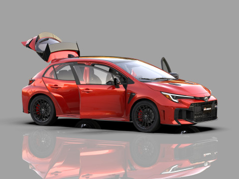Toyota GR Corolla 2024 HQ interior 3D Model