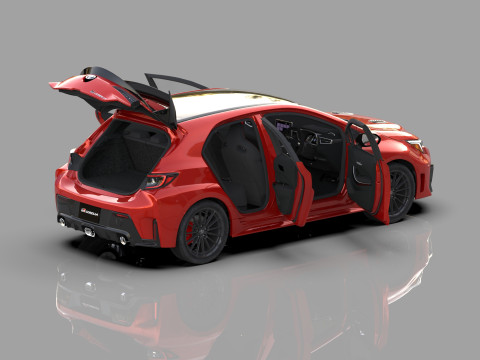Toyota GR Corolla 2024 HQ interior 3D Model
