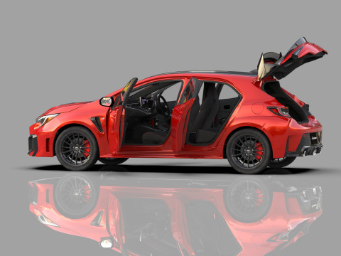 Toyota GR Corolla 2024 HQ interior 3D Model
