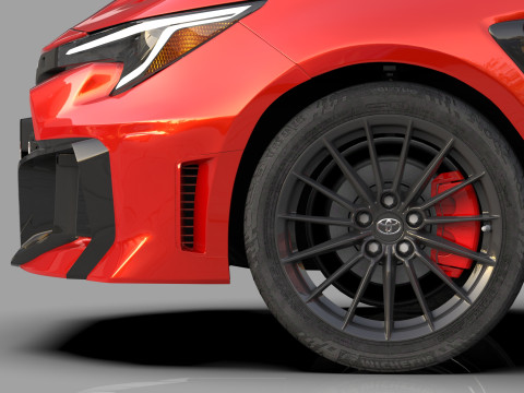 Toyota GR Corolla 2024 HQ interior 3D Model