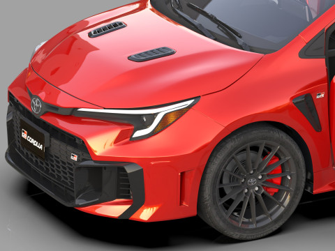 Toyota GR Corolla 2024 HQ interior 3D Model