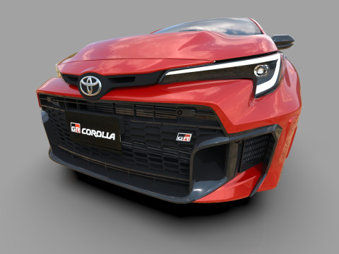 Toyota GR Corolla 2024 HQ interior 3D Model