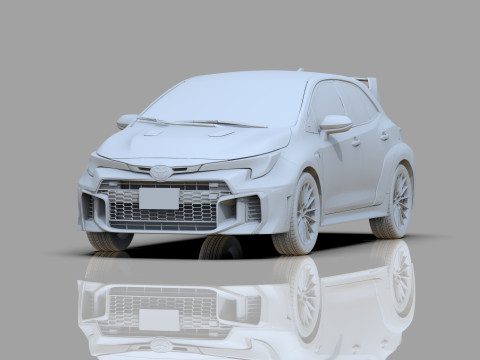 Toyota GR Corolla 2024 HQ interior 3D Model