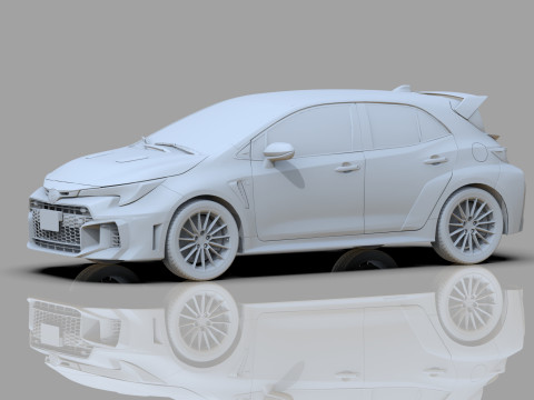 Toyota GR Corolla 2024 HQ interior 3D Model