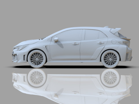 Toyota GR Corolla 2024 HQ interior 3D Model