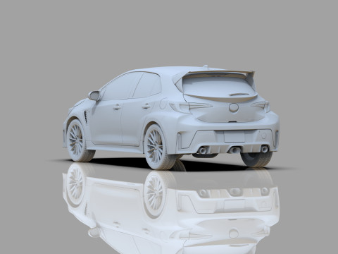 Toyota GR Corolla 2024 HQ interior 3D Model