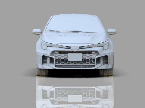Toyota GR Corolla 2024 HQ interior 3D Model