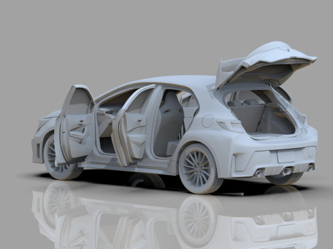 Toyota GR Corolla 2024 HQ interior 3D Model