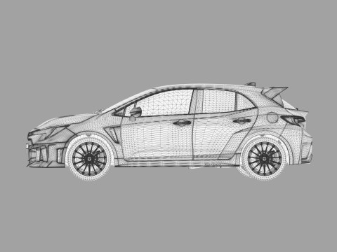 Toyota GR Corolla 2024 HQ interior 3D Model