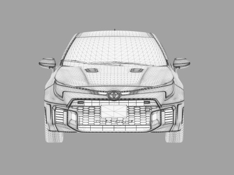 Toyota GR Corolla 2024 HQ interior 3D Model