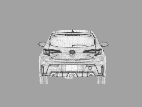 Toyota GR Corolla 2024 HQ interior 3D Model