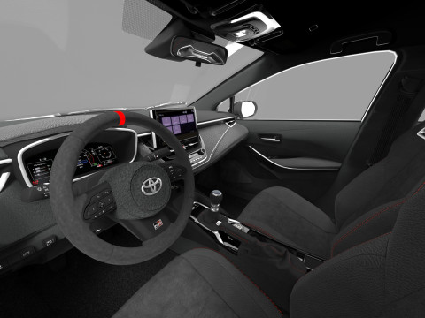 Toyota GR Corolla 2024 HQ interior 3D Model