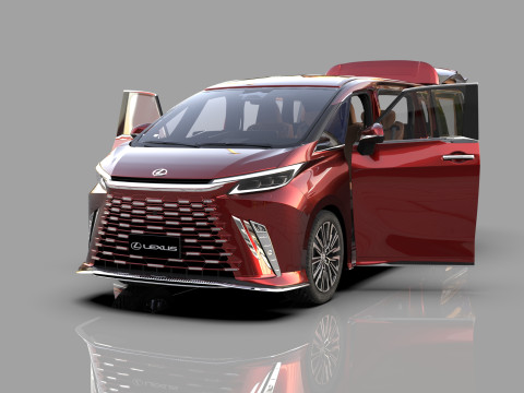 Lexus LM 2023 Modellista bodykit Modèle 3D