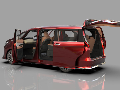 Lexus LM 2023 Modellista bodykit Modèle 3D
