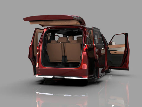Lexus LM 2023 Modellista bodykit 3D Model