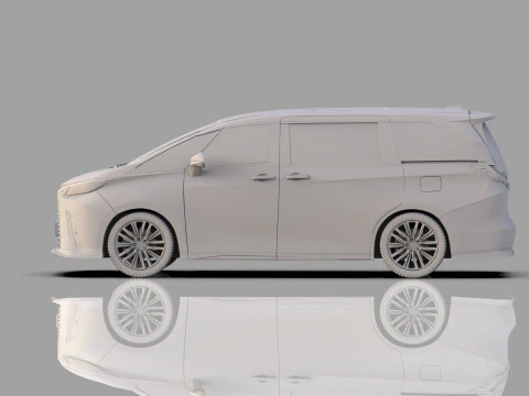 Lexus LM 2023 Modellista bodykit 3D Model
