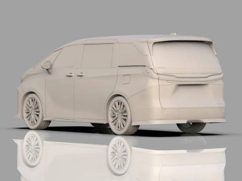 Lexus LM 2023 Modellista bodykit 3D Model