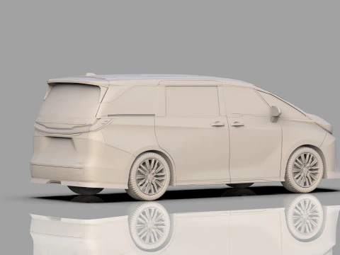 Lexus LM 2023 Modellista bodykit 3D Model