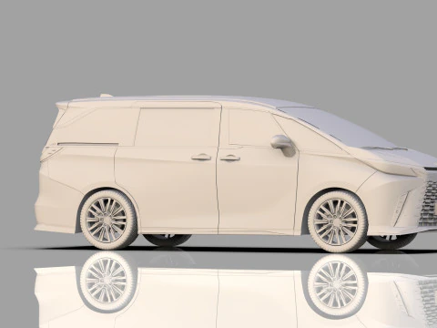 Lexus LM 2023 Modellista bodykit 3D Model