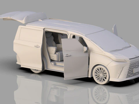 Lexus LM 2023 Modellista bodykit 3D Model