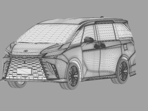 Lexus LM 2023 Modellista bodykit 3D Model