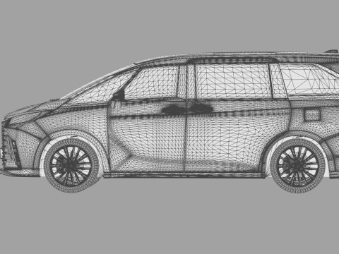 Lexus LM 2023 Modellista bodykit Modèle 3D