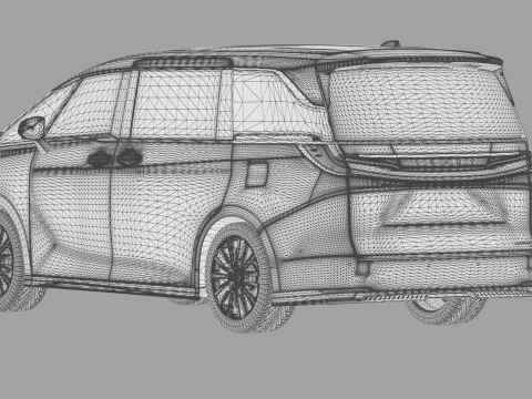 Lexus LM 2023 Modellista bodykit 3D Model