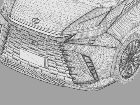 Lexus LM 2023 Modellista bodykit 3D Model