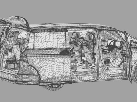 Lexus LM 2023 Modellista bodykit Modèle 3D