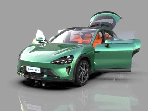 Interior do QG do Xiaomi YU7 2025 Modelo 3D