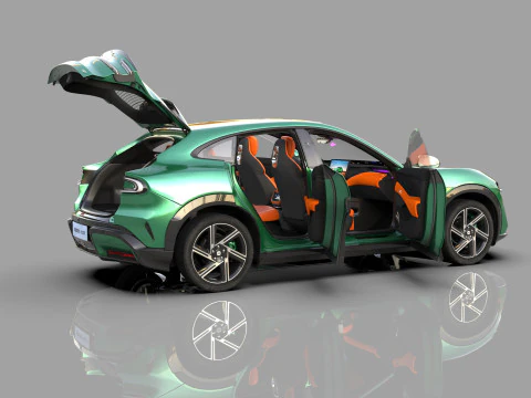 Interior do QG do Xiaomi YU7 2025 Modelo 3D