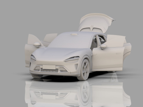 Xiaomi YU7 2025 HQ interior Model 3D